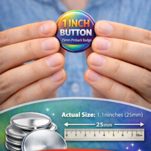 Custom (25mm 1") Pinback Button Photo, Logo, or Design | Personalized Badge