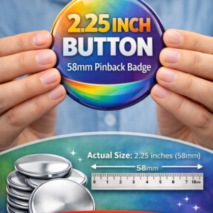 Custom (58mm - 2.25") Pinback Button Photo, Logo, or Design | Personalized Badge