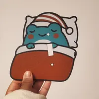 3D Printed Sleepy Frog Light Switch Cover – Whimsical Nursery Decor