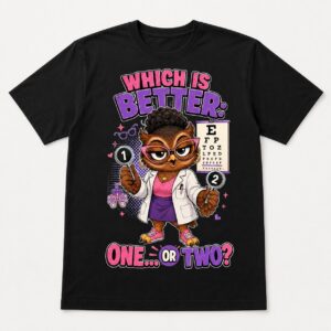 Funny Optometrist Owl T-Shirt Eye Doctor Optician Optical Graphic Tee