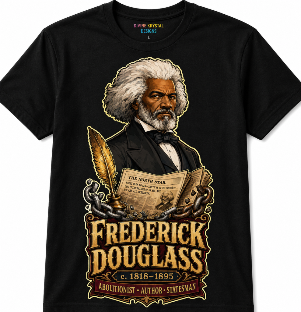 Frederick Douglass Heritage Graphic T-Shirt | Black History Collection
