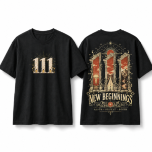 111 New Beginnings Angel Number T-Shirt – Spiritual Graphic Tee