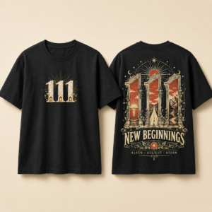 111 New Beginnings Angel Number T-Shirt – Spiritual Graphic Tee