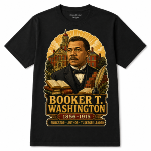Booker T. Washington Black History T-Shirt – Education & Leadership Heritage Tee